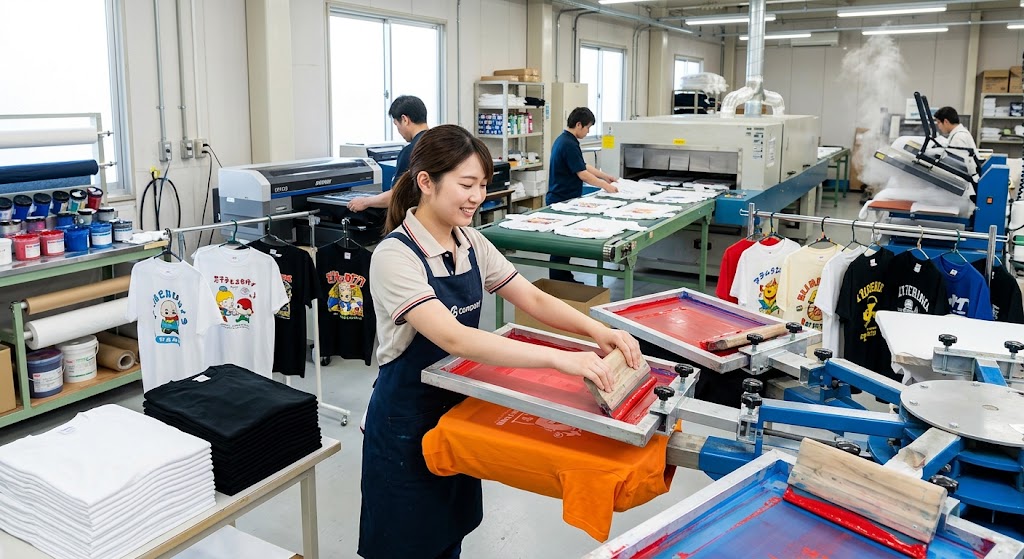 岸和田市のオリジナルTシャツ軽作業のお仕事！